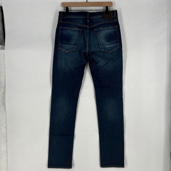 Hudson Blake Slim Straight Jeans Mens 32 Blue Denim Cotton Stretch Mid Rise - Picture 7 of 15
